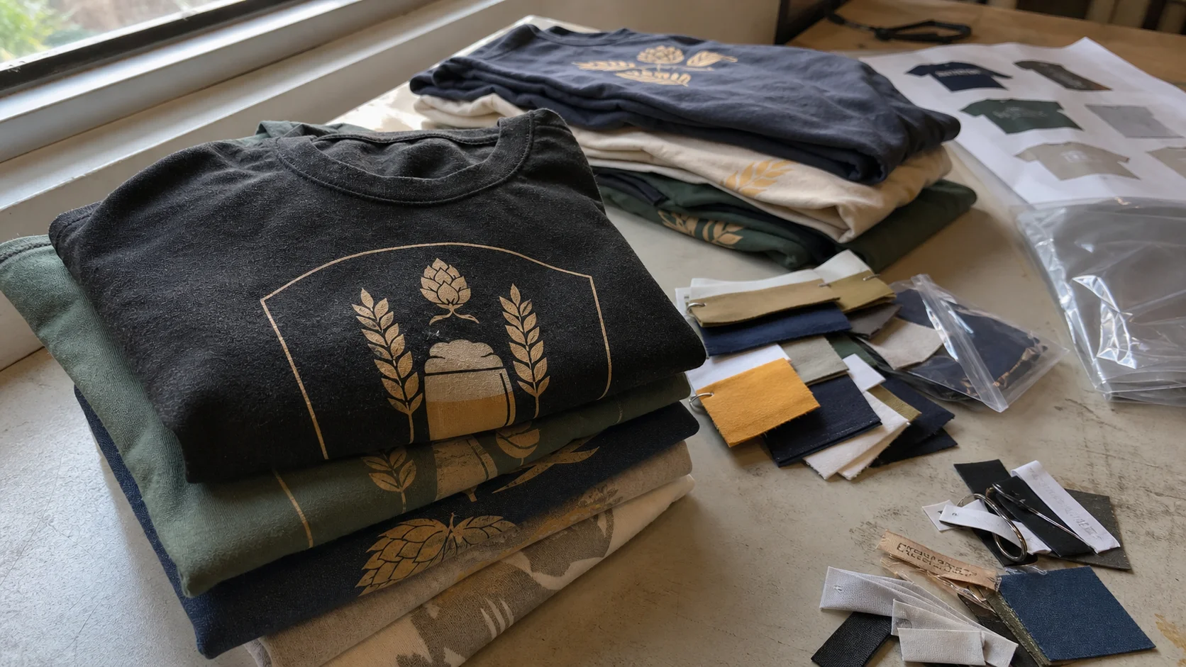 Brewery T-Shirt Tech Packs for Bulk Orders