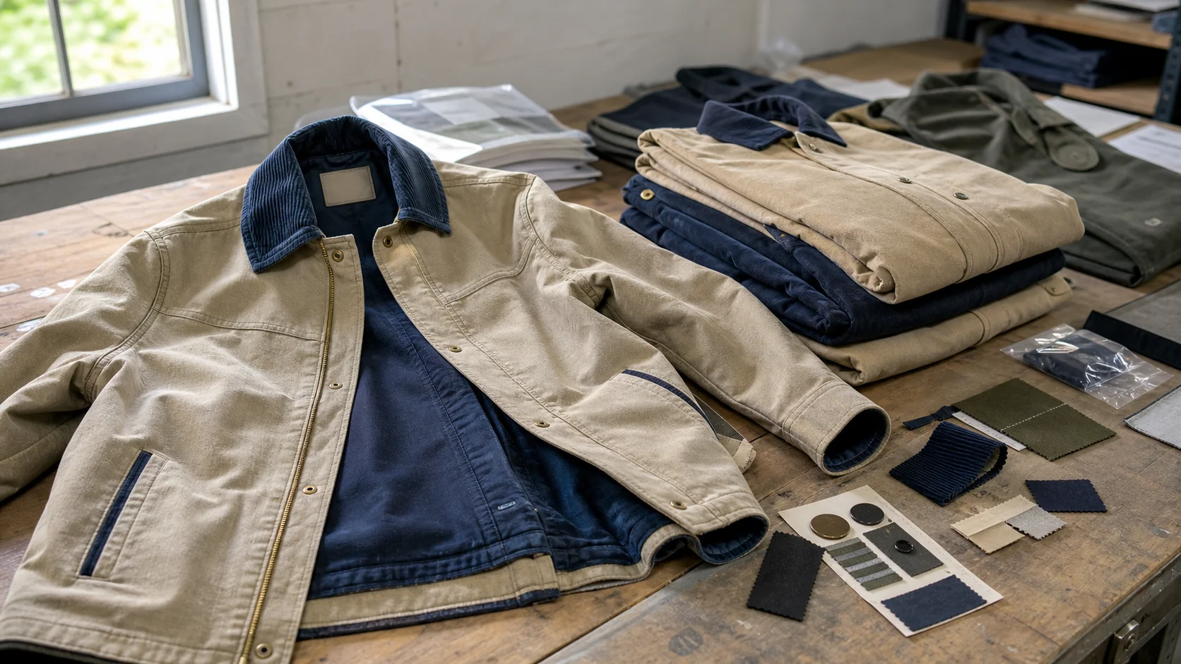 Bulk Canvas Jackets with Trim for Brewery Merch Buyers