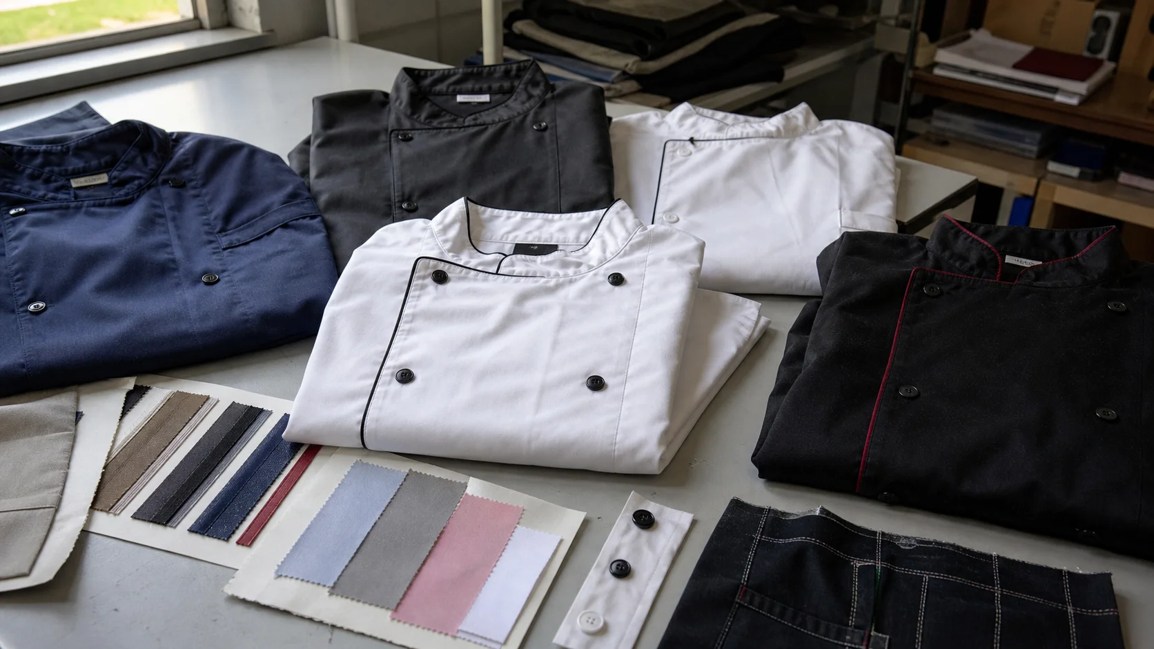 Bulk Chef Coats for Catering: Colorfastness Testing