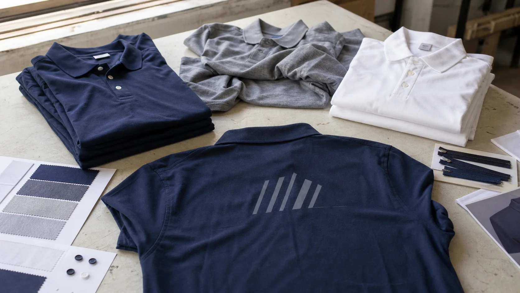 Bulk Company Polos with Screen-Printed Back Branding