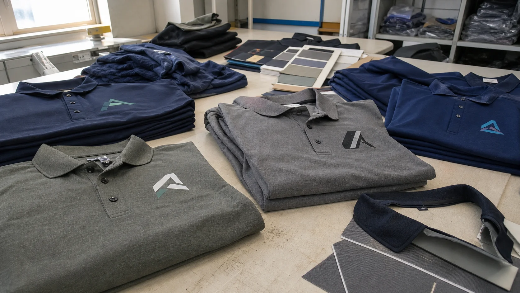 Bulk Corporate Polo Shirts with Sublimated Logos