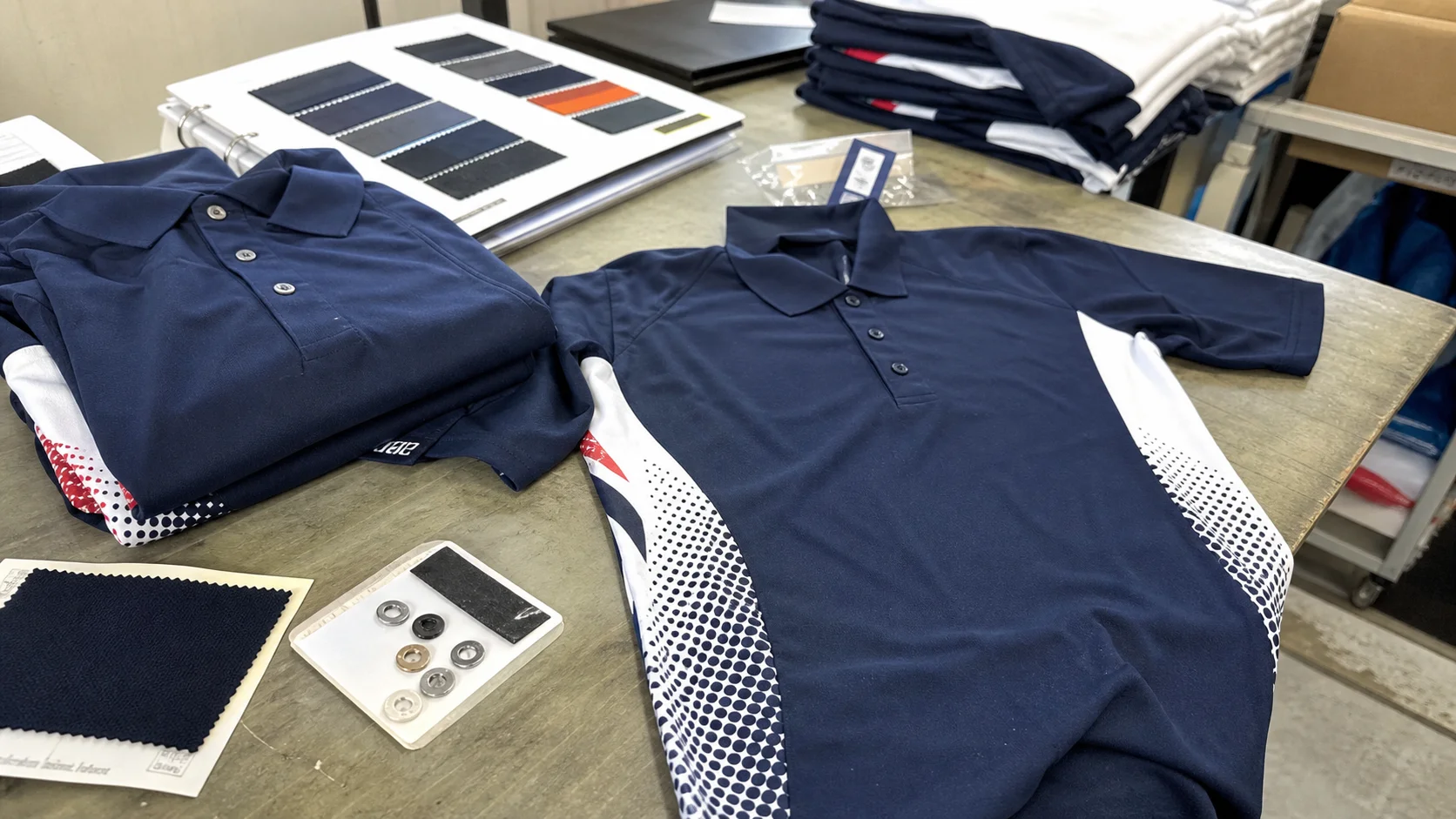 Bulk Corporate Polos with Sublimation Panels for Events
