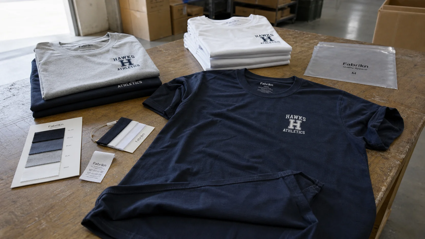 Bulk Cotton Tees with Heat Transfer for Licensed Uniforms