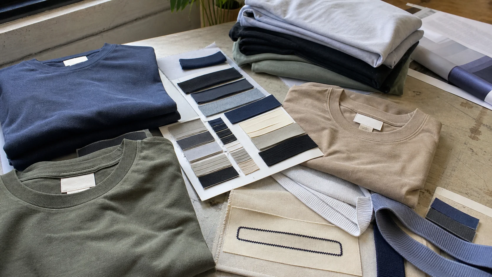 Bulk Crew Tees with Trim for Franchise Orders