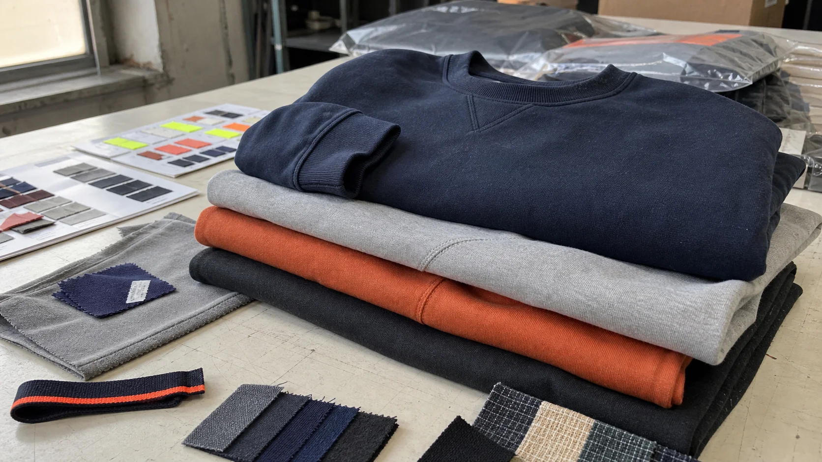 Bulk Crewneck Sweatshirts Colorfastness Checklist