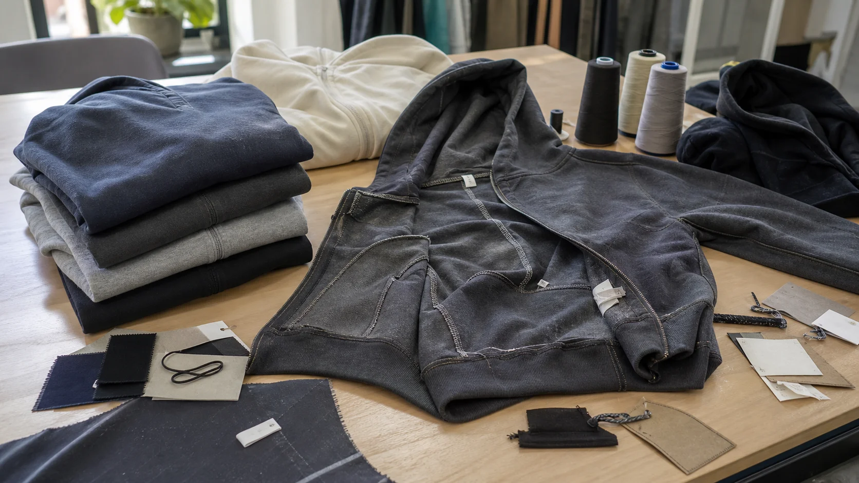 Bulk Cut and Sew Hoodies for Street Teamwear