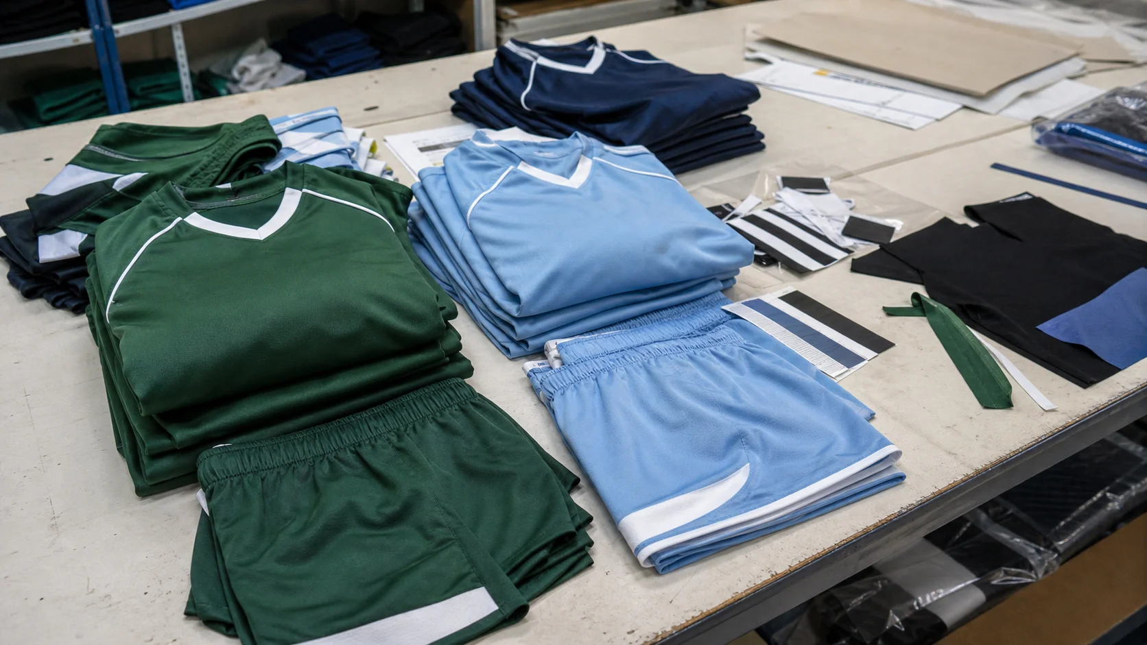 Custom Cut-and-Sew Soccer Kits for Academy Orders