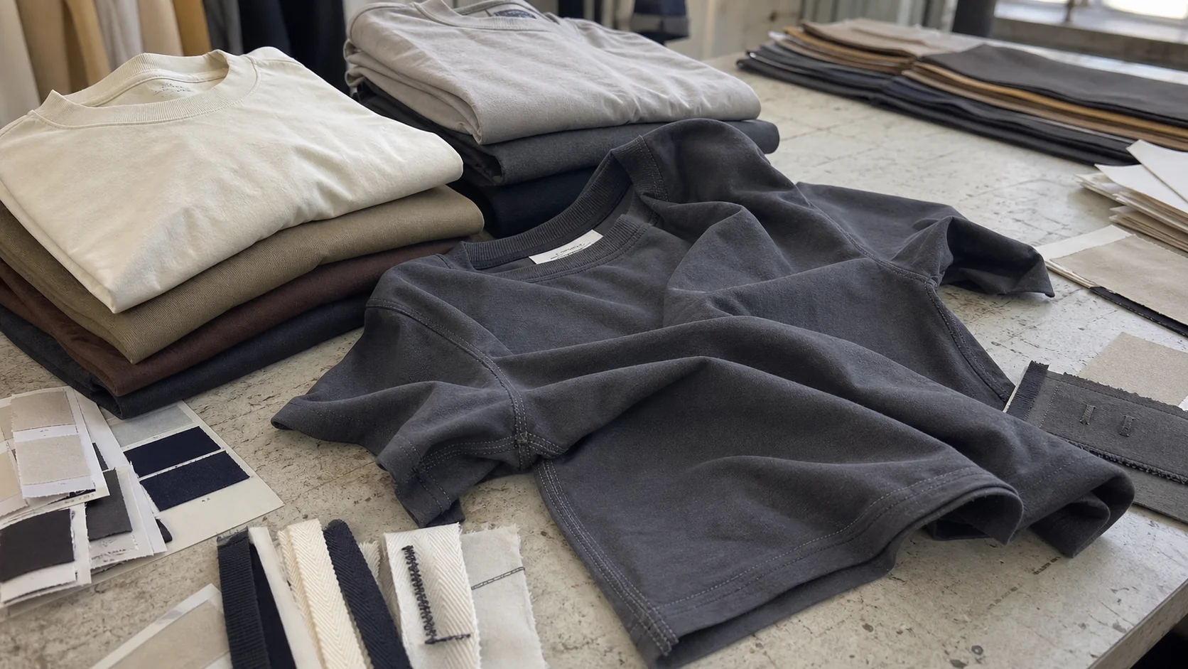 Bulk Cut-and-Sew Tees for Luxury Basics Buyers