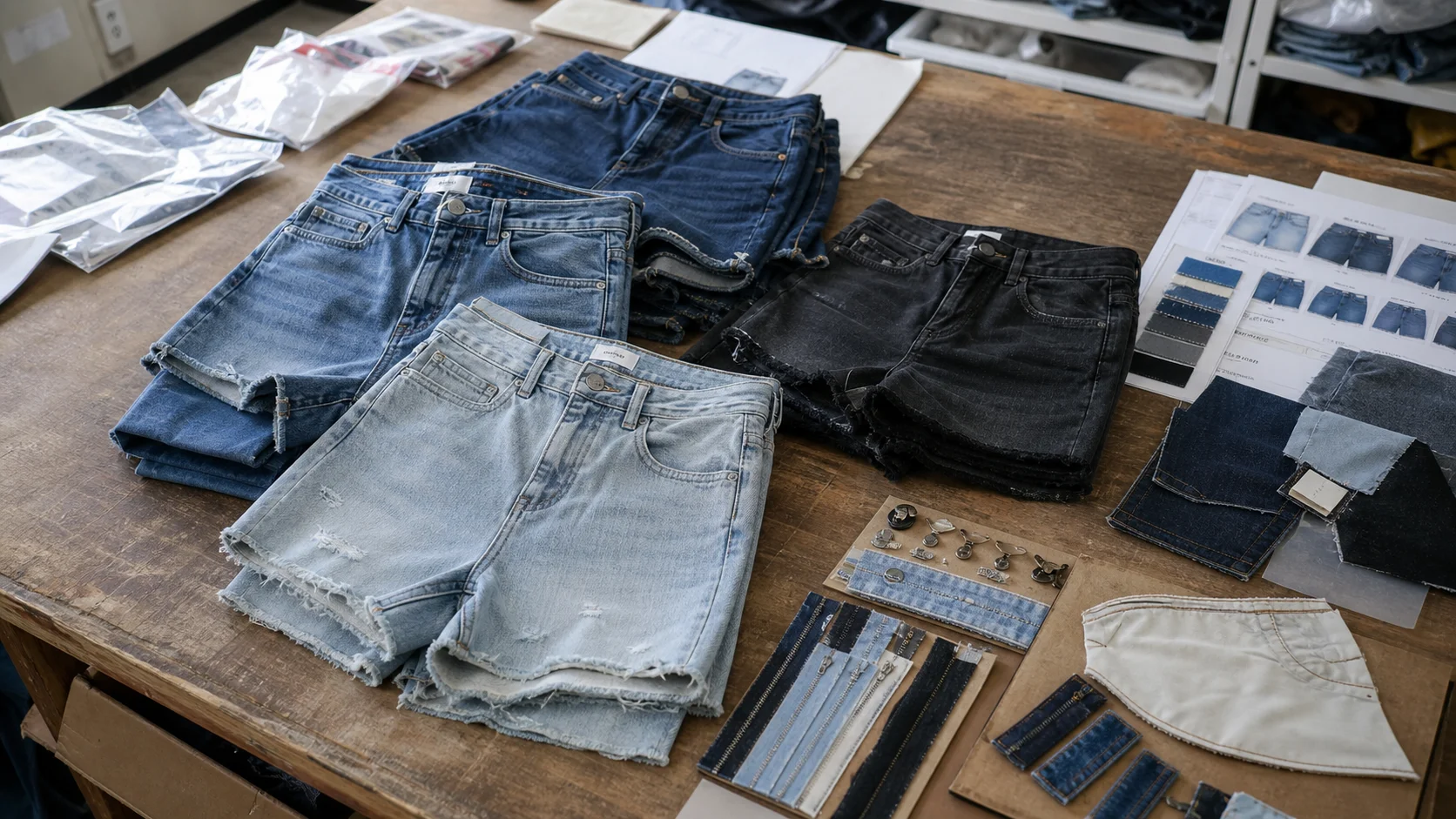 Bulk Denim Shorts Fabric Testing for Retail Orders