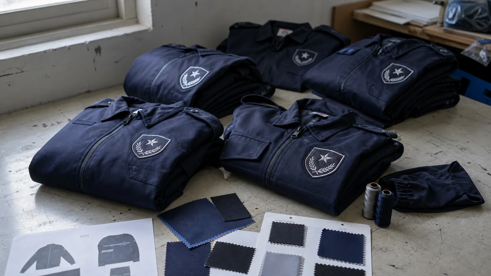 Bulk Embroidered Security Jackets for Uniform Buyers