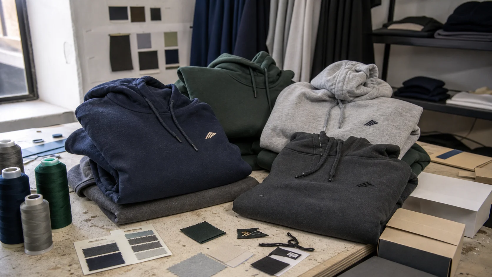 Bulk Embroidered Sportswear Hoodies for Corporate Orders