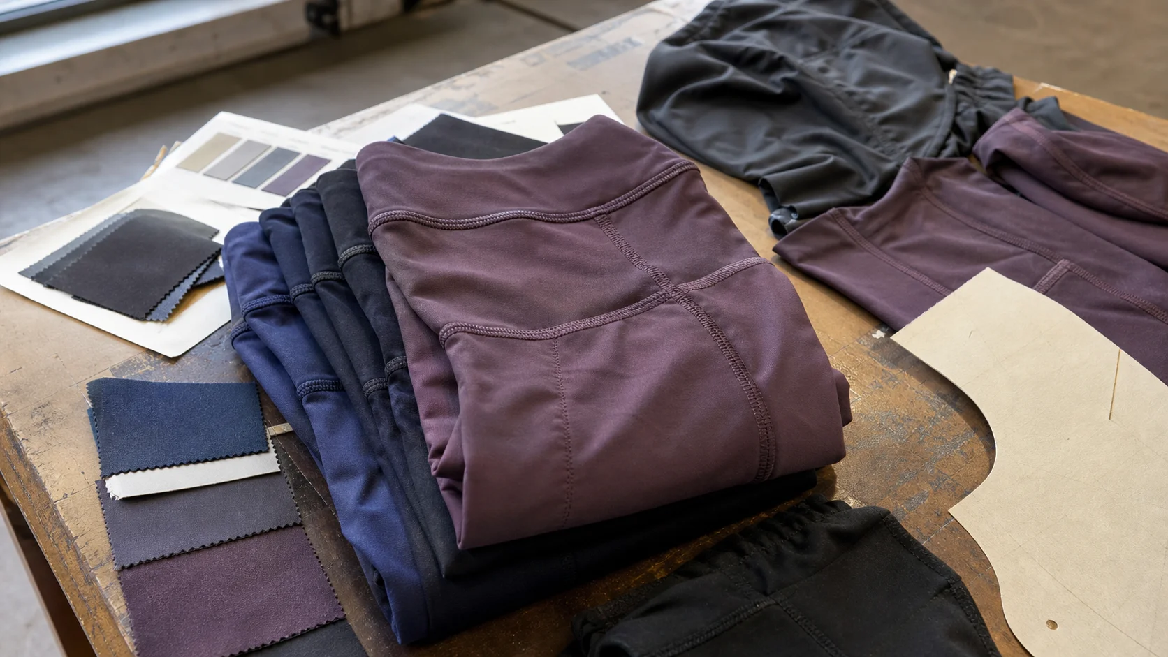 Bulk Flatlock Compression Leggings for Private Label Buyers