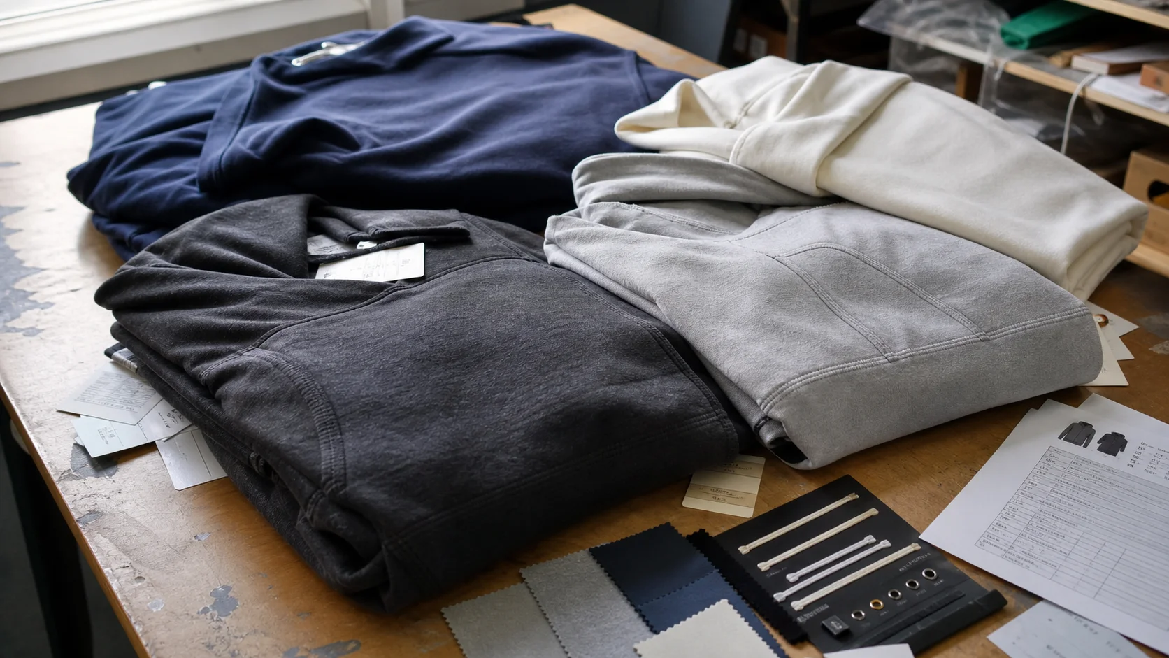Bulk Fleece Hoodie Fit Samples for Fitness Clubs