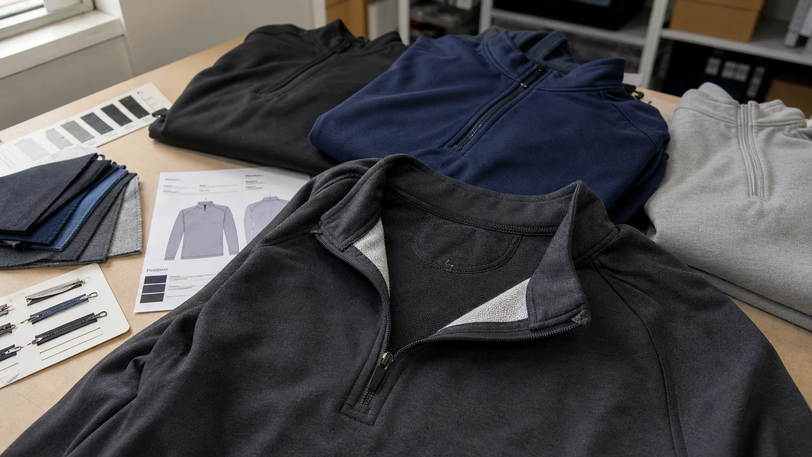 Bulk Half-Zip Pullovers for Coaching Staff Orders