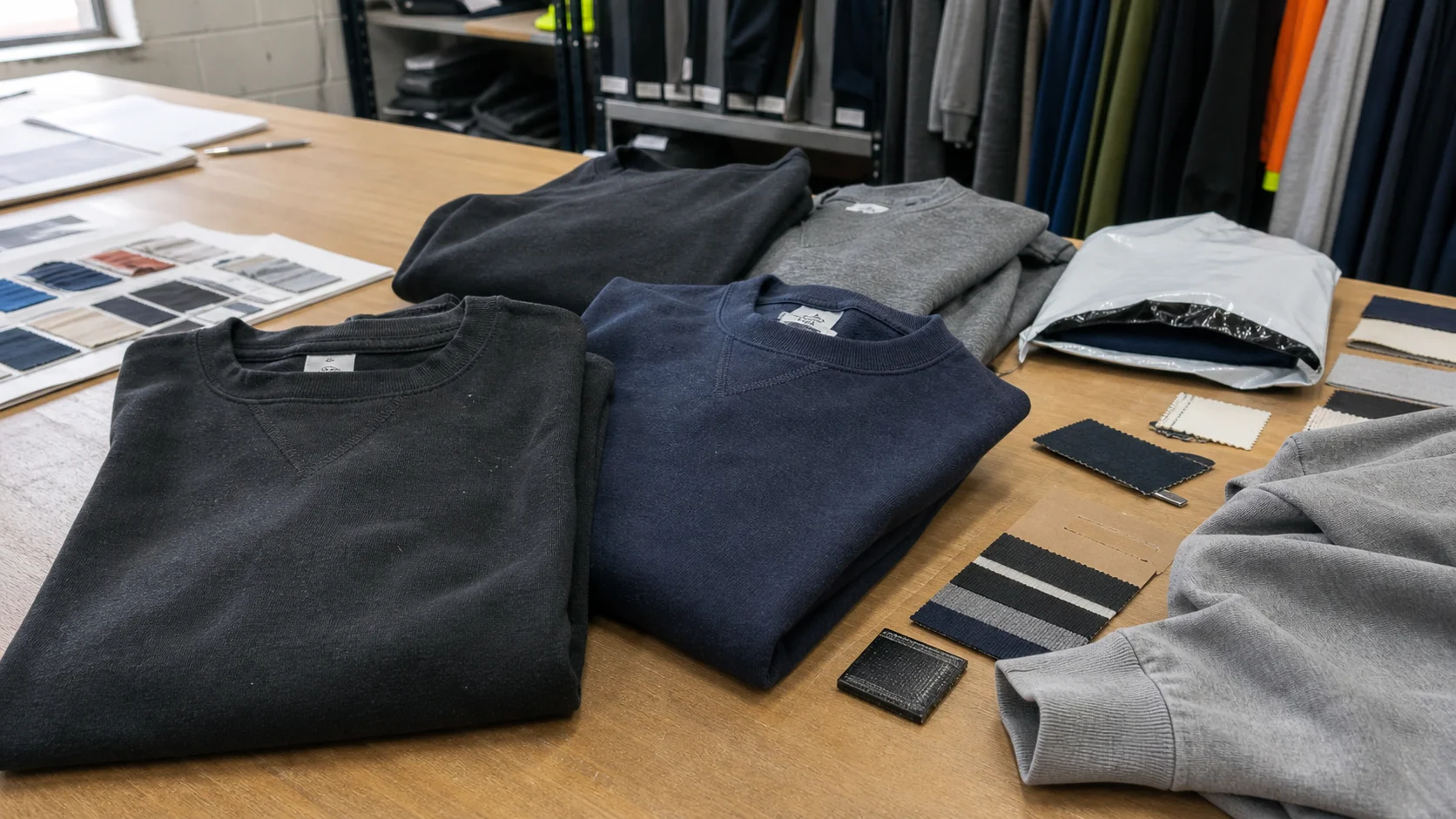 Bulk Heavyweight Sweatshirt Grading for Crew Uniforms