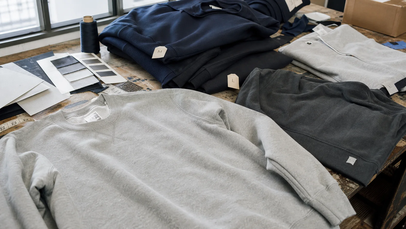Bulk Heavyweight Sweatshirts with Fit Samples