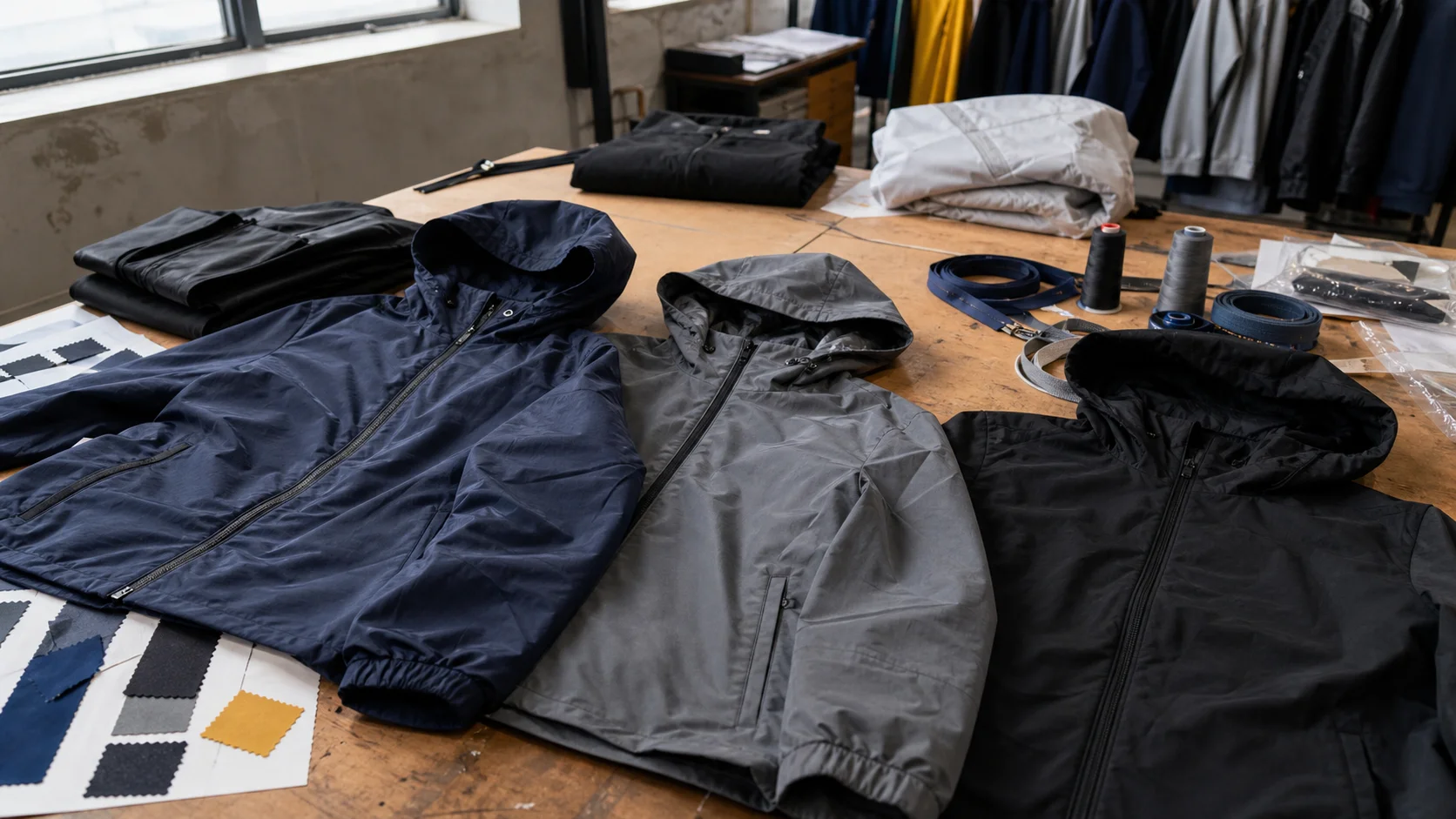 Bulk Hooded Jacket Fabric Testing for Teamwear Orders