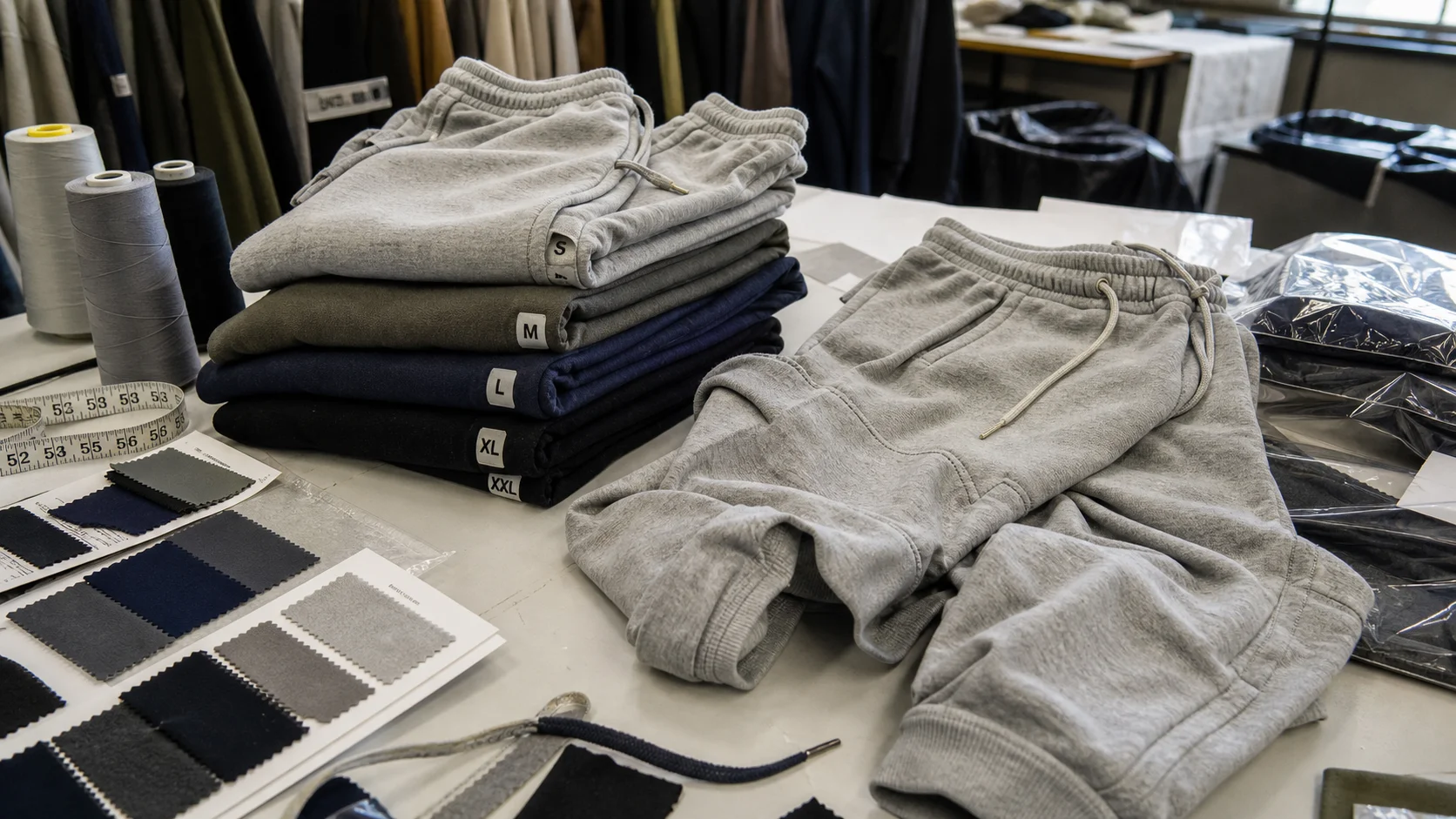 Bulk Joggers with Size Grading for Retailers