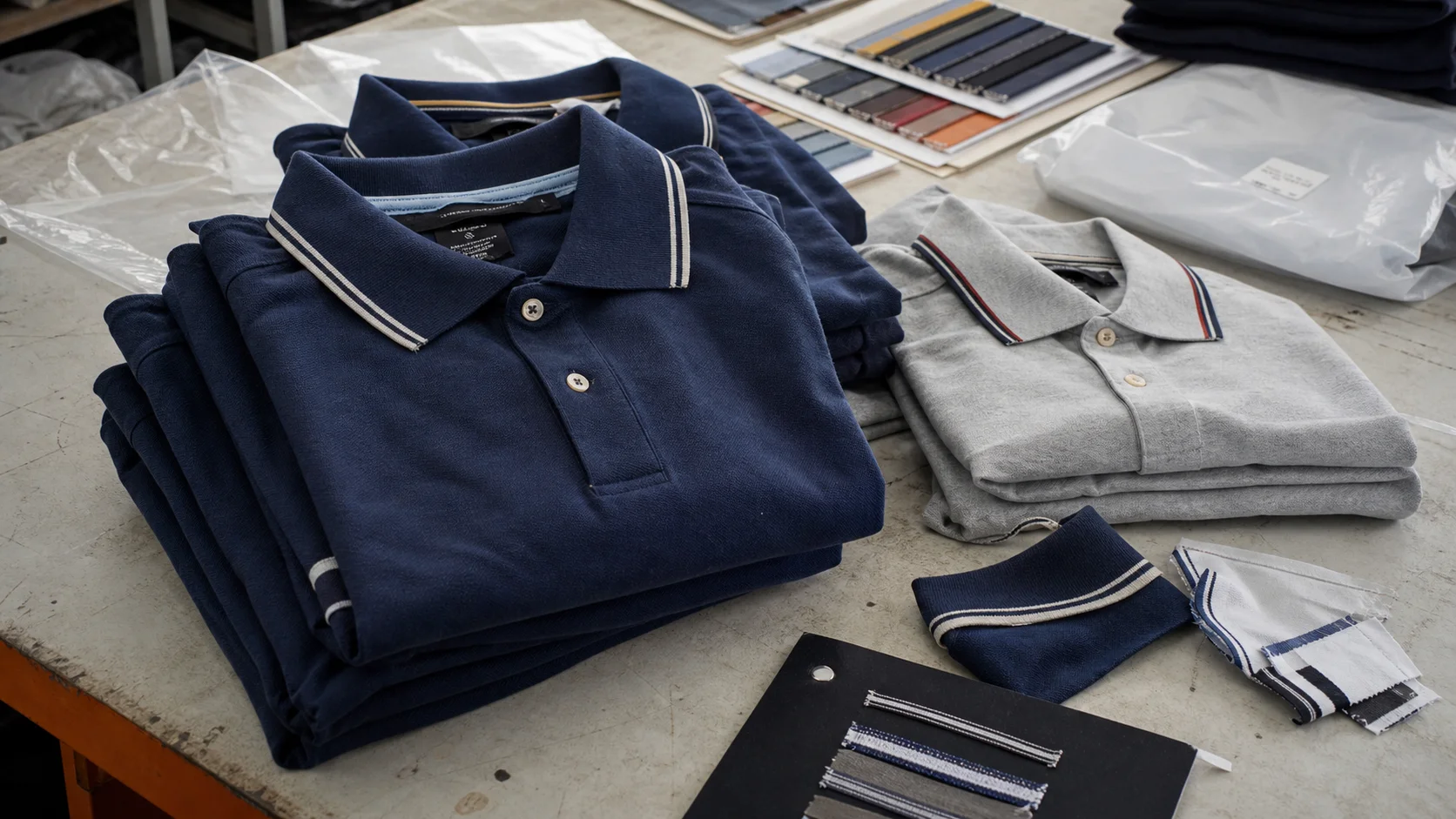 Bulk Polos with Trim for Hospitality Team Uniforms