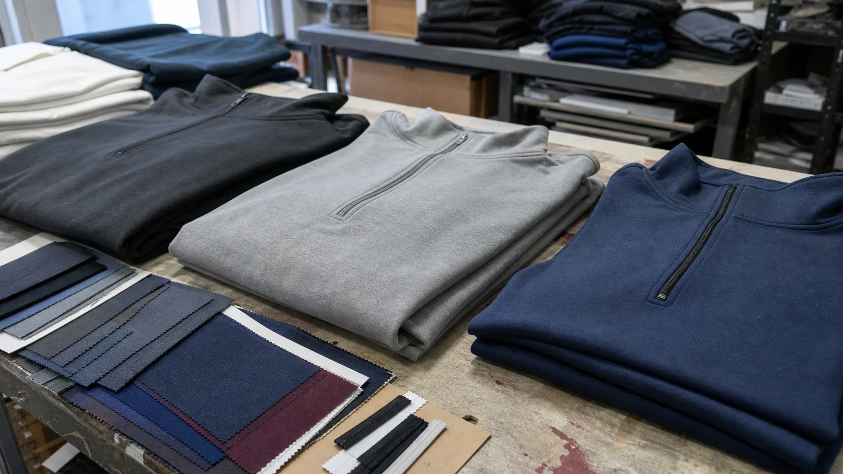 Bulk Quarter Zip Pullovers for Coaching Staff