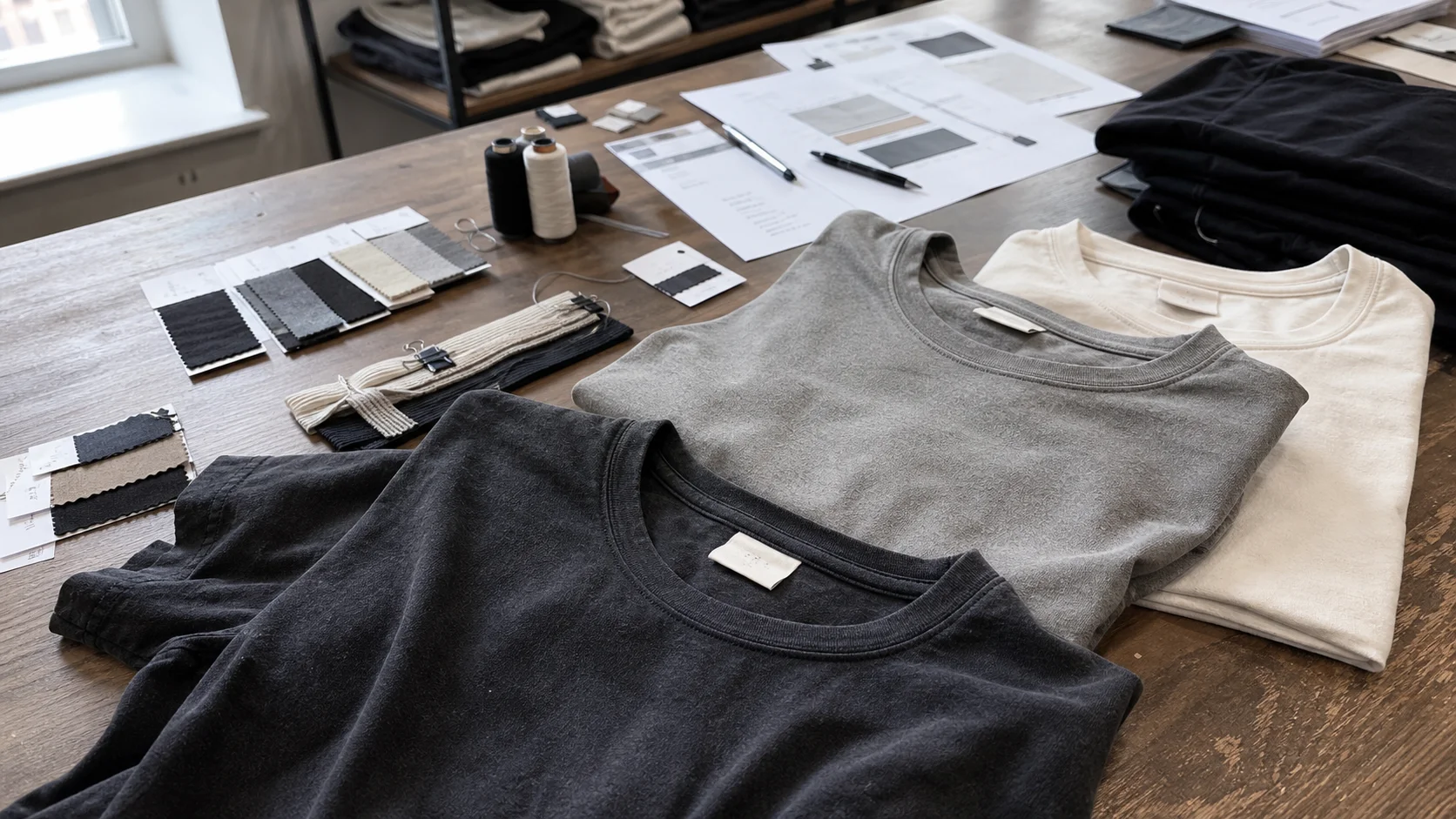 Bulk Relaxed Fit T-Shirts With Trim Sourcing for Startup