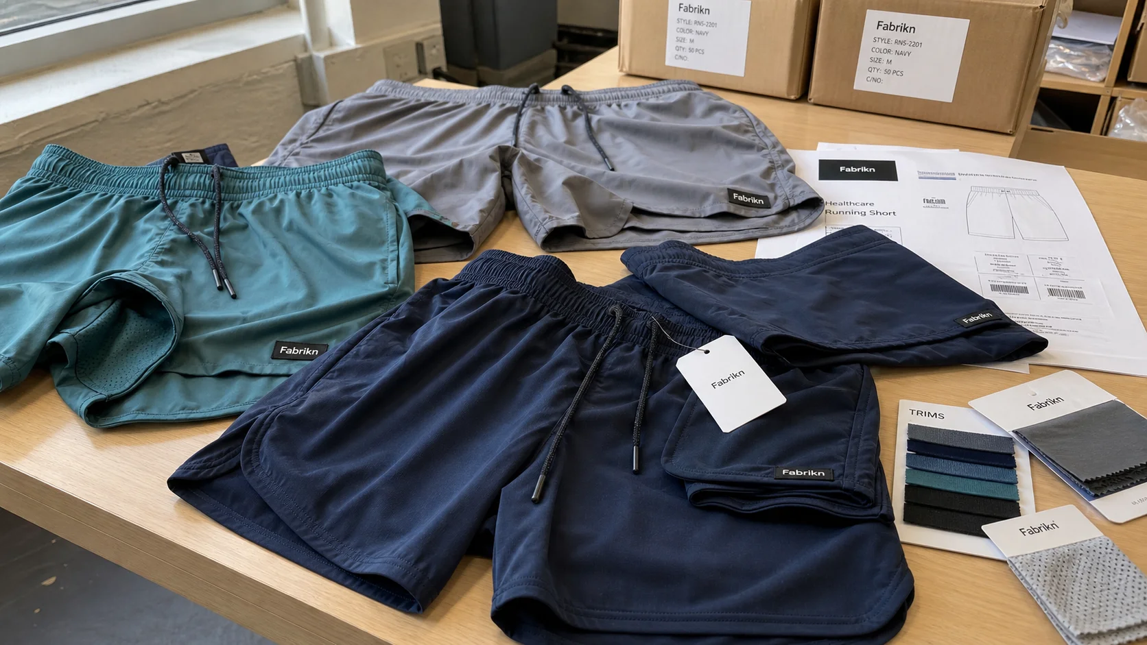 Bulk Running Shorts for Healthcare Clinics to Order