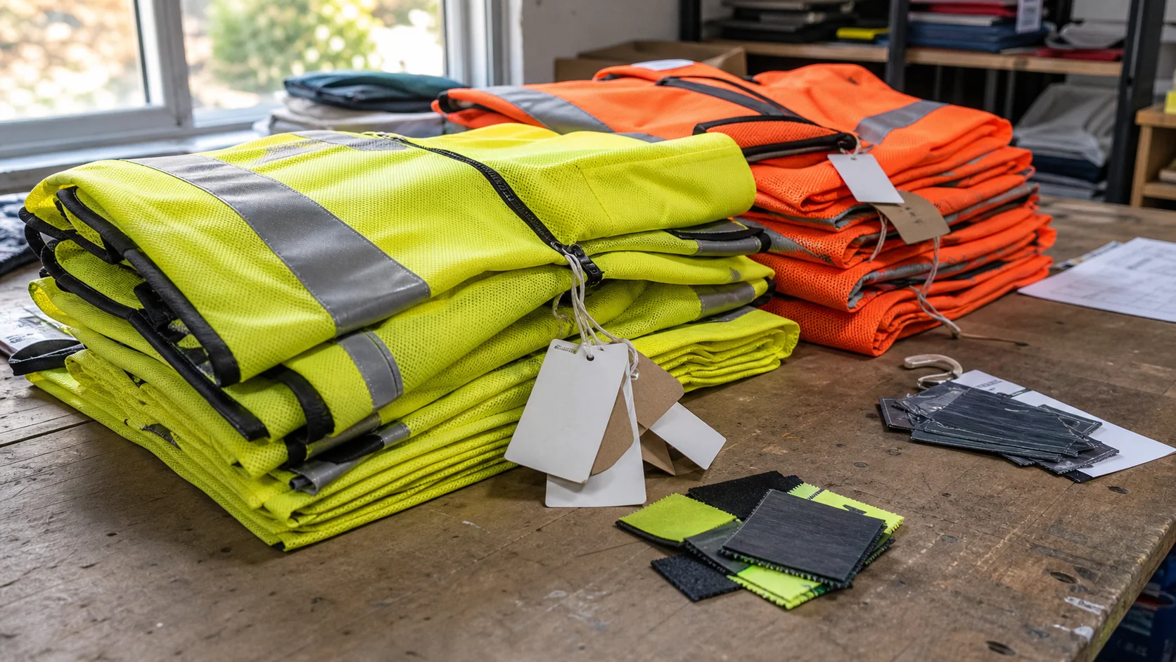 Bulk Safety Vests with Hang Tags for Warehouse Buyers