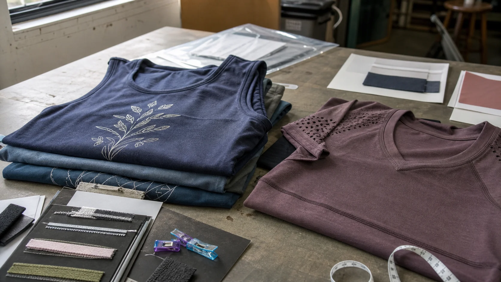 Bulk Screen Printed Activewear for Studio Merch