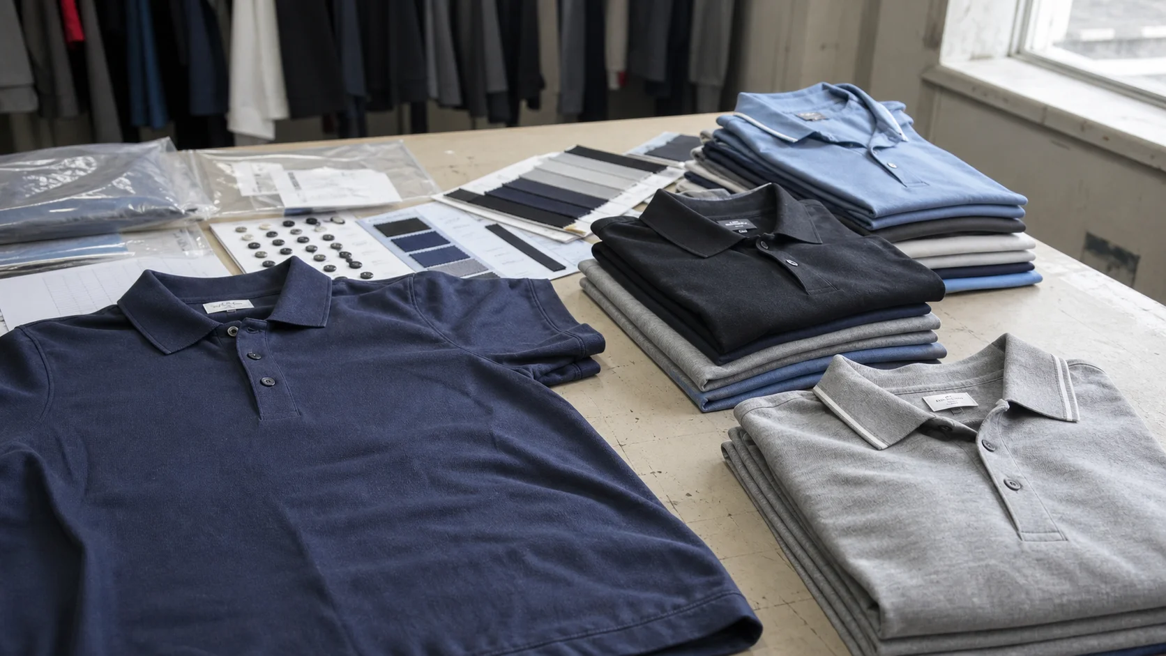 Bulk Screen-Printed Polos for Trade Show Staff