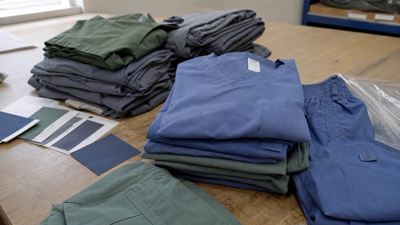 Bulk Scrubs With Care Labels for Hospital Laundry Buyers