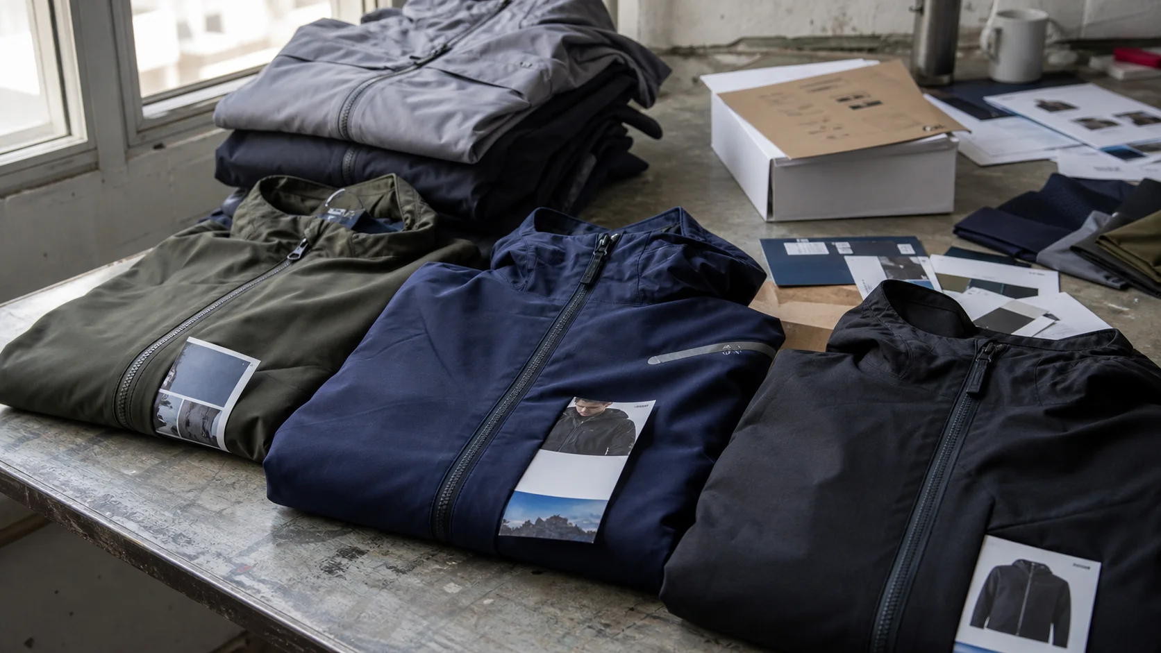 Bulk Shell Jackets with Packaging Inserts for Gifts