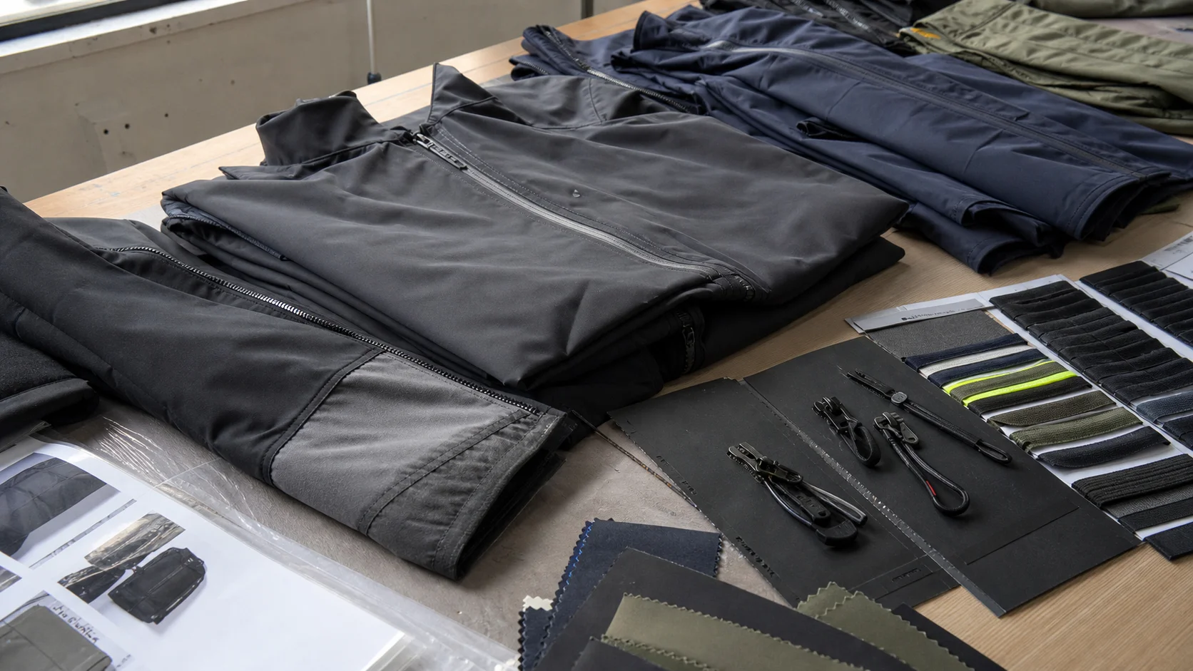 Softshell Jacket Trim Sourcing for Transport Hubs