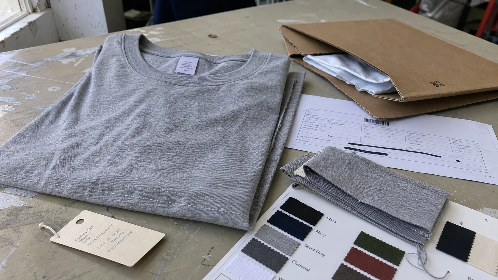 Bulk Tee Shirts with Trim for Private Label Basics