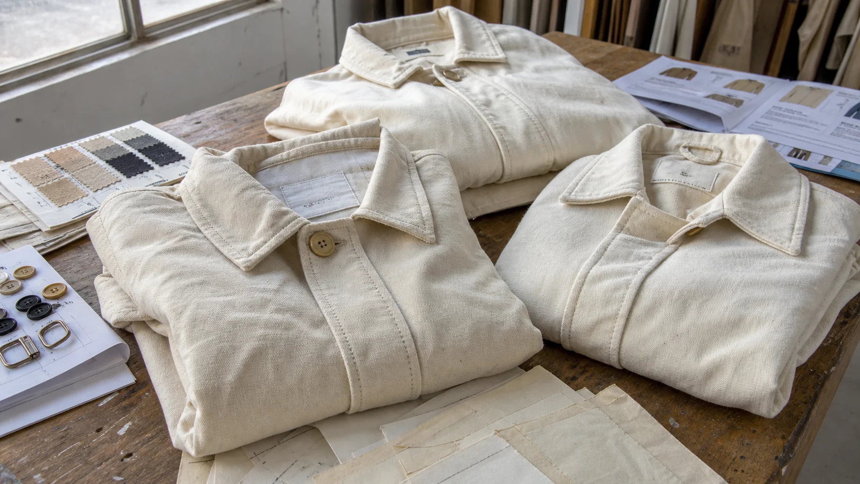 Bulk Undyed Twill Coat Pricing for Distributor Buyers