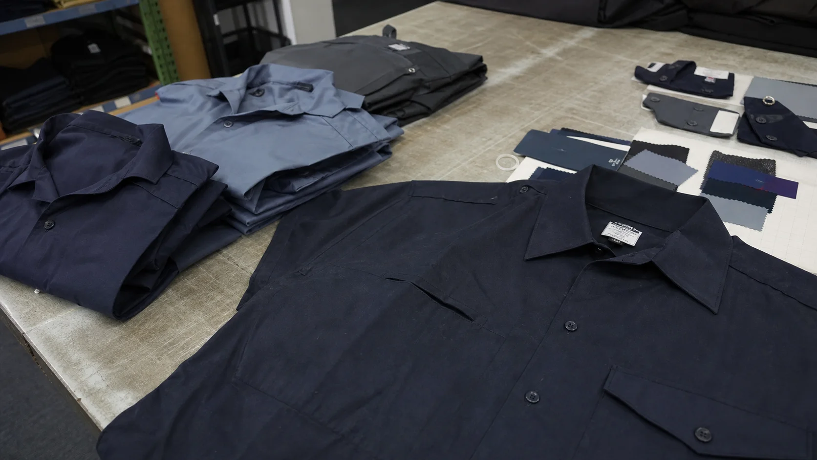 Bulk Woven Shirts with Compliance Labels for Transit Crews