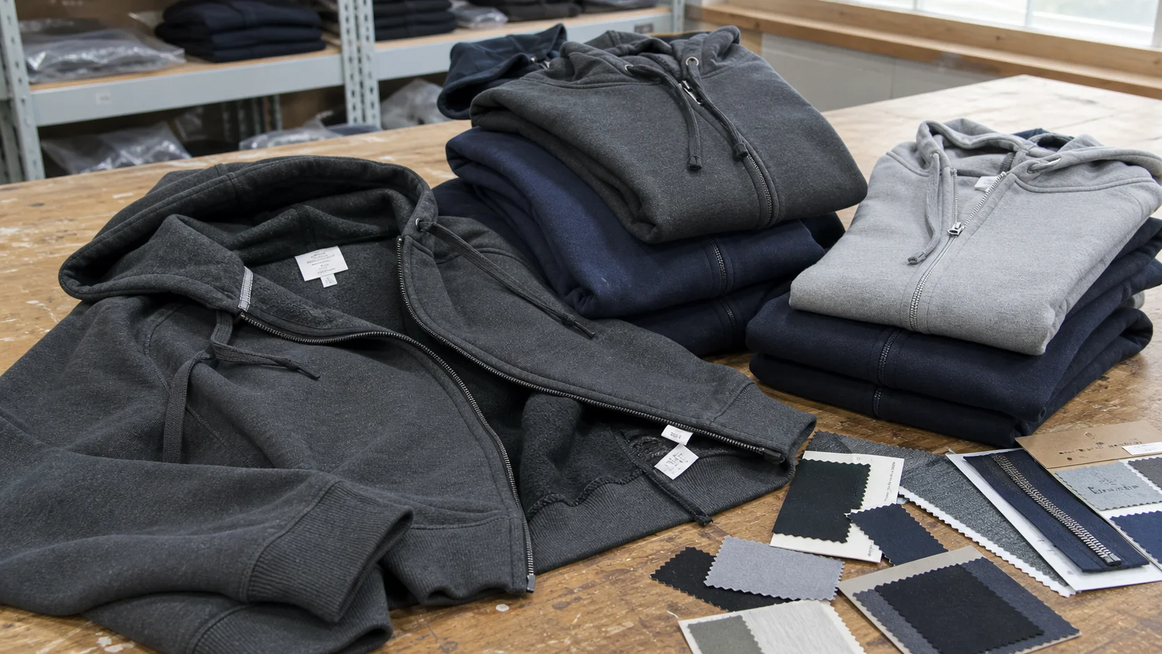 Bulk Zip Hoodies for Warehouse Uniform Programs