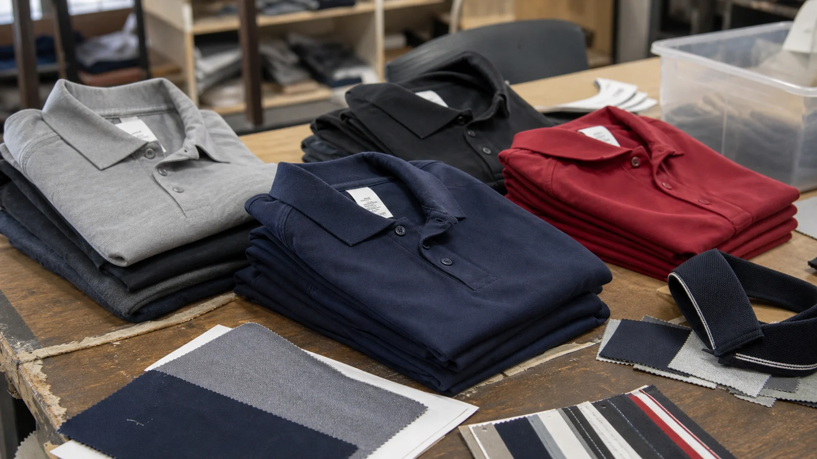 Buy Bulk Polo Shirts With Care Labels for Retail Uniforms