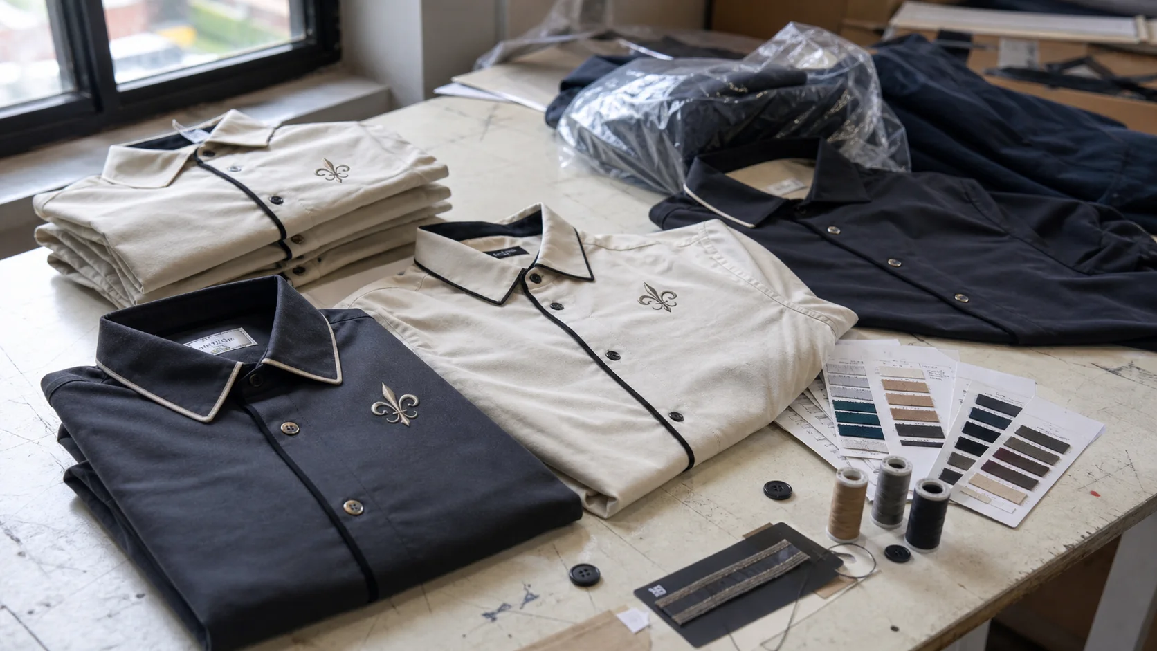 Buy Custom Woven Shirts with Embroidery for Host Teams