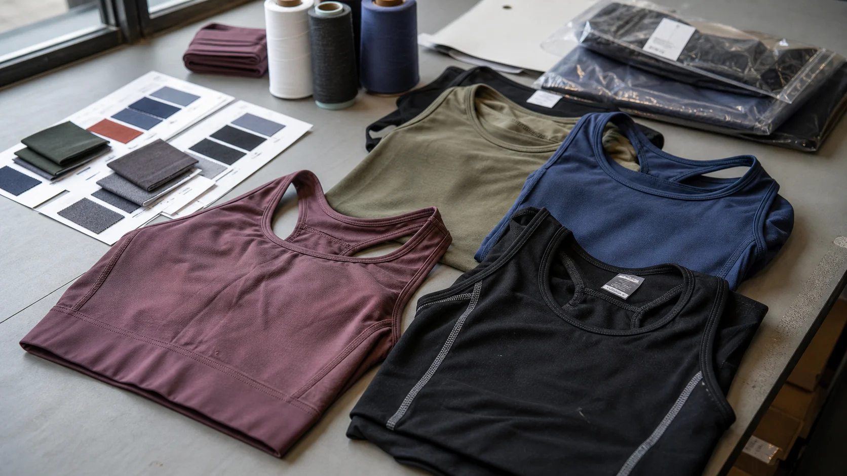 Buy Embroidered Activewear Tops for Gymwear Startups