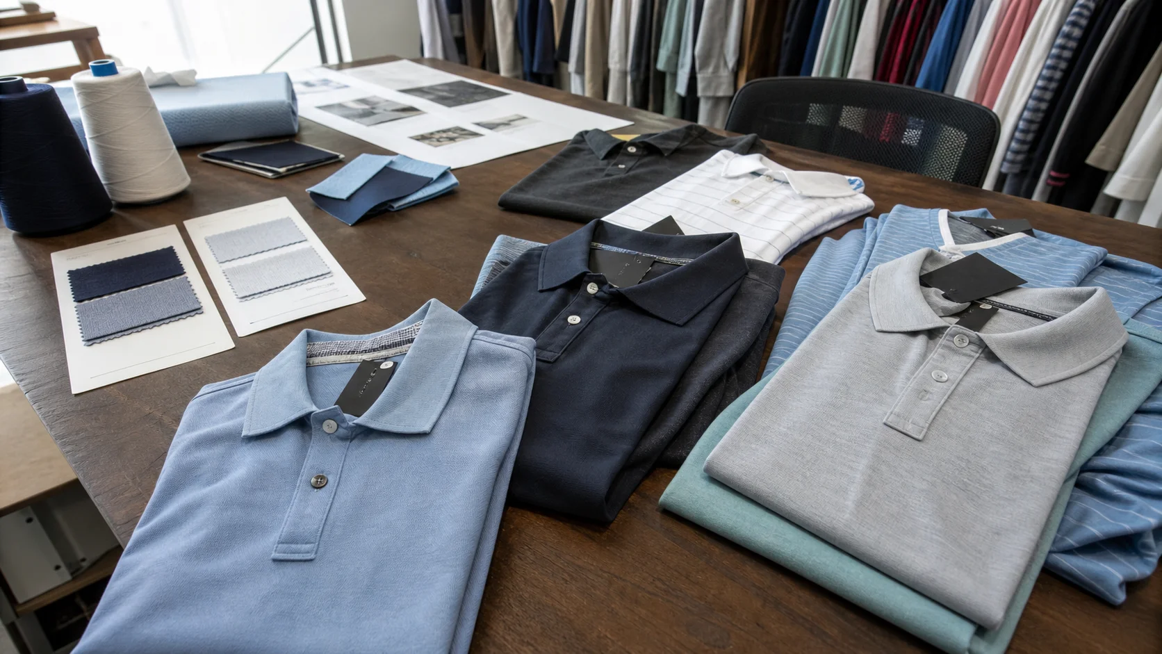 Buy Private Label Golf Polos with Trim & Labels