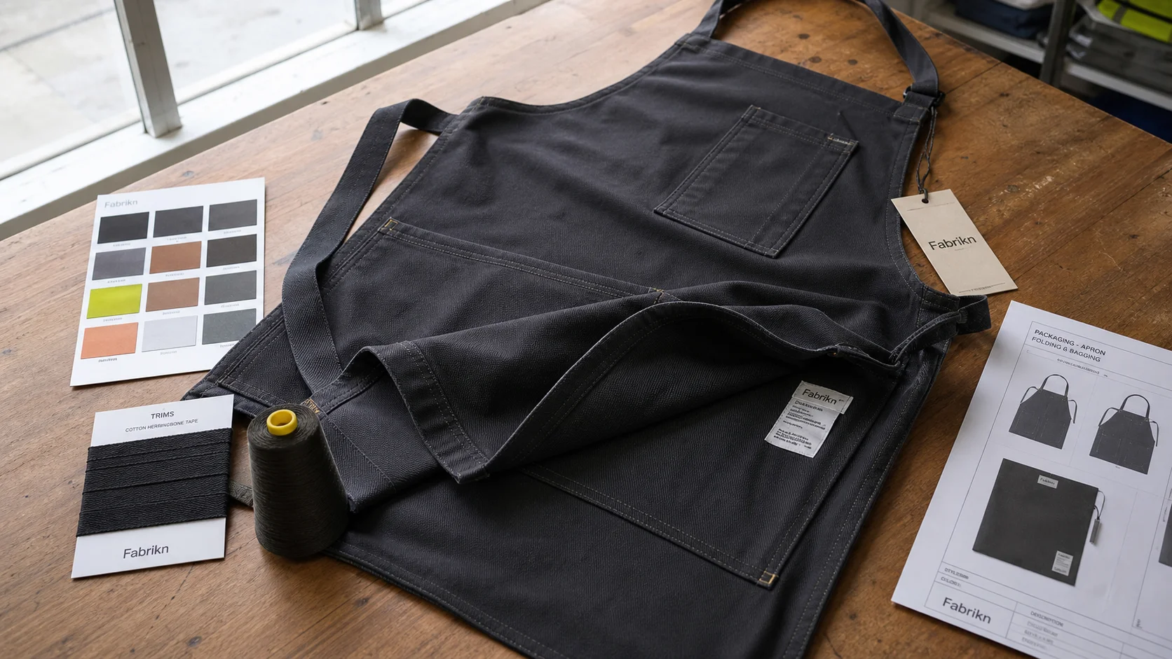 Chef Apron Sample Approval for Construction Safety Teams