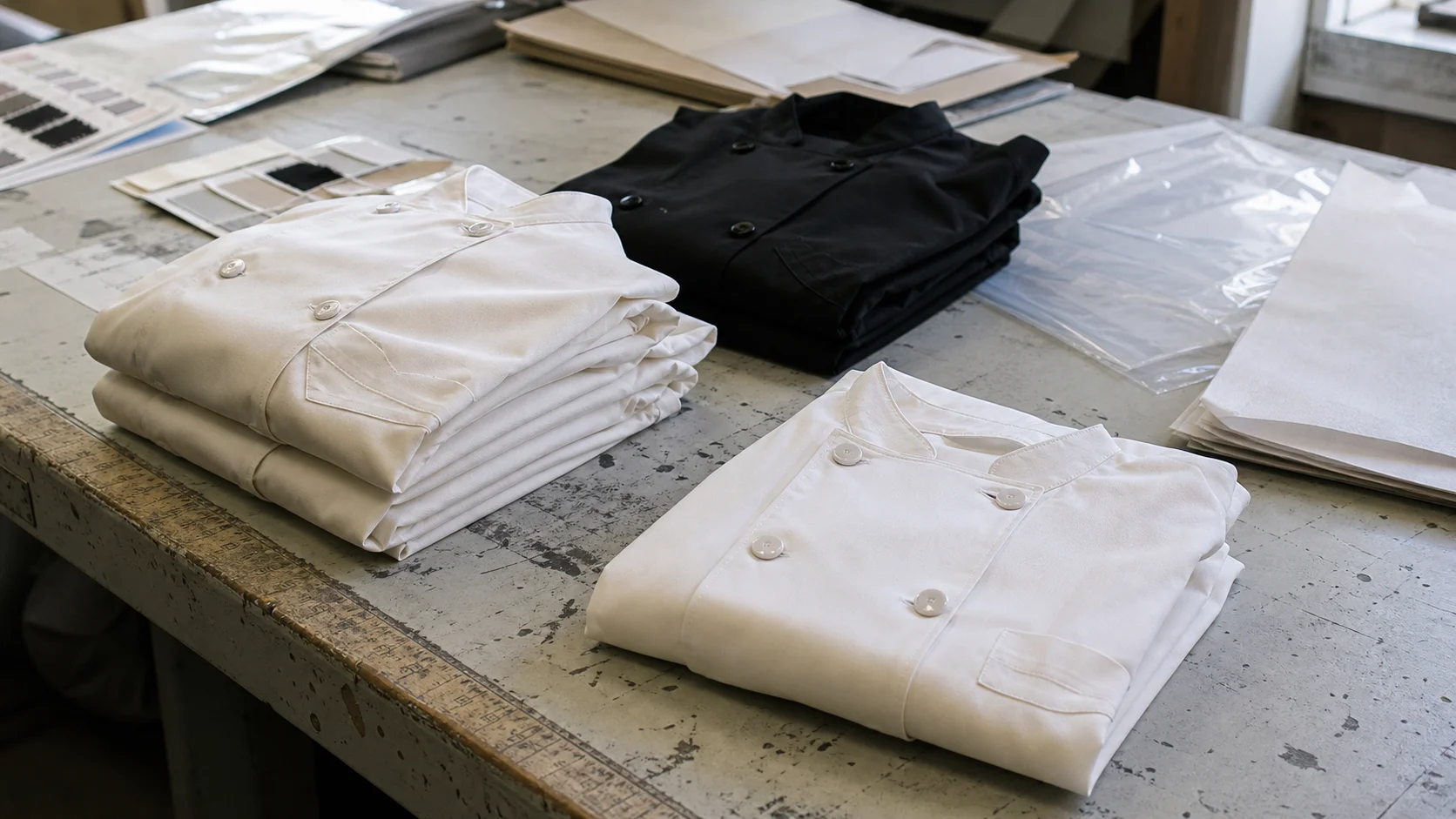 Chef Coat MOQ and Packaging for Restaurant Buyers