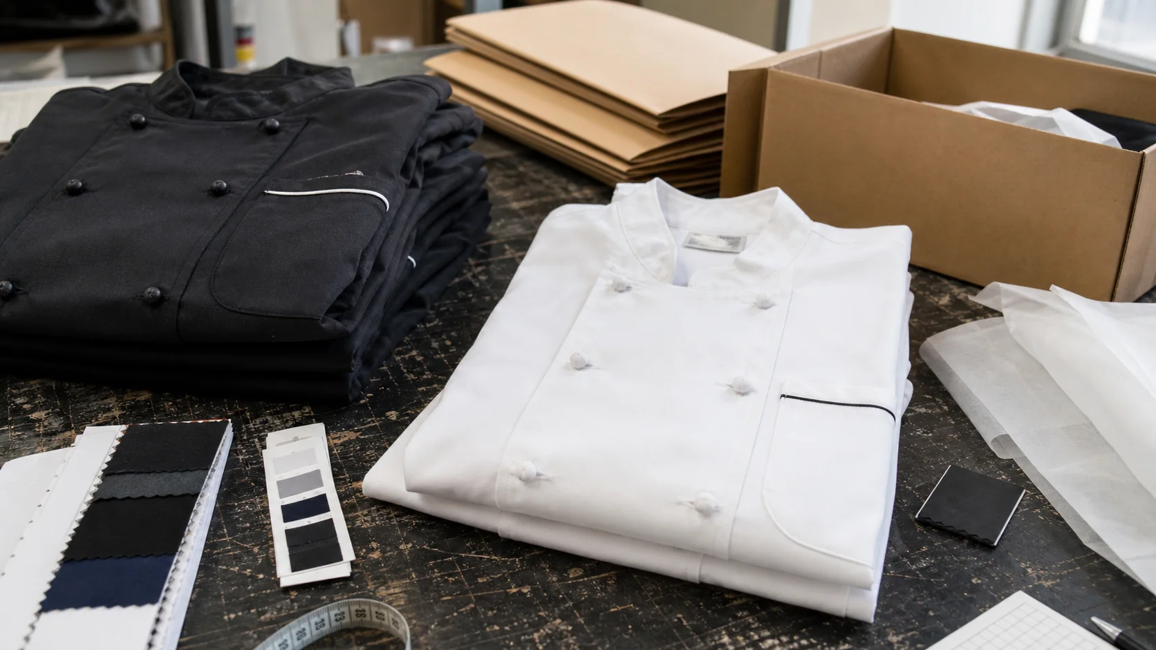 Chef Coat Packaging for Restaurant Distribution