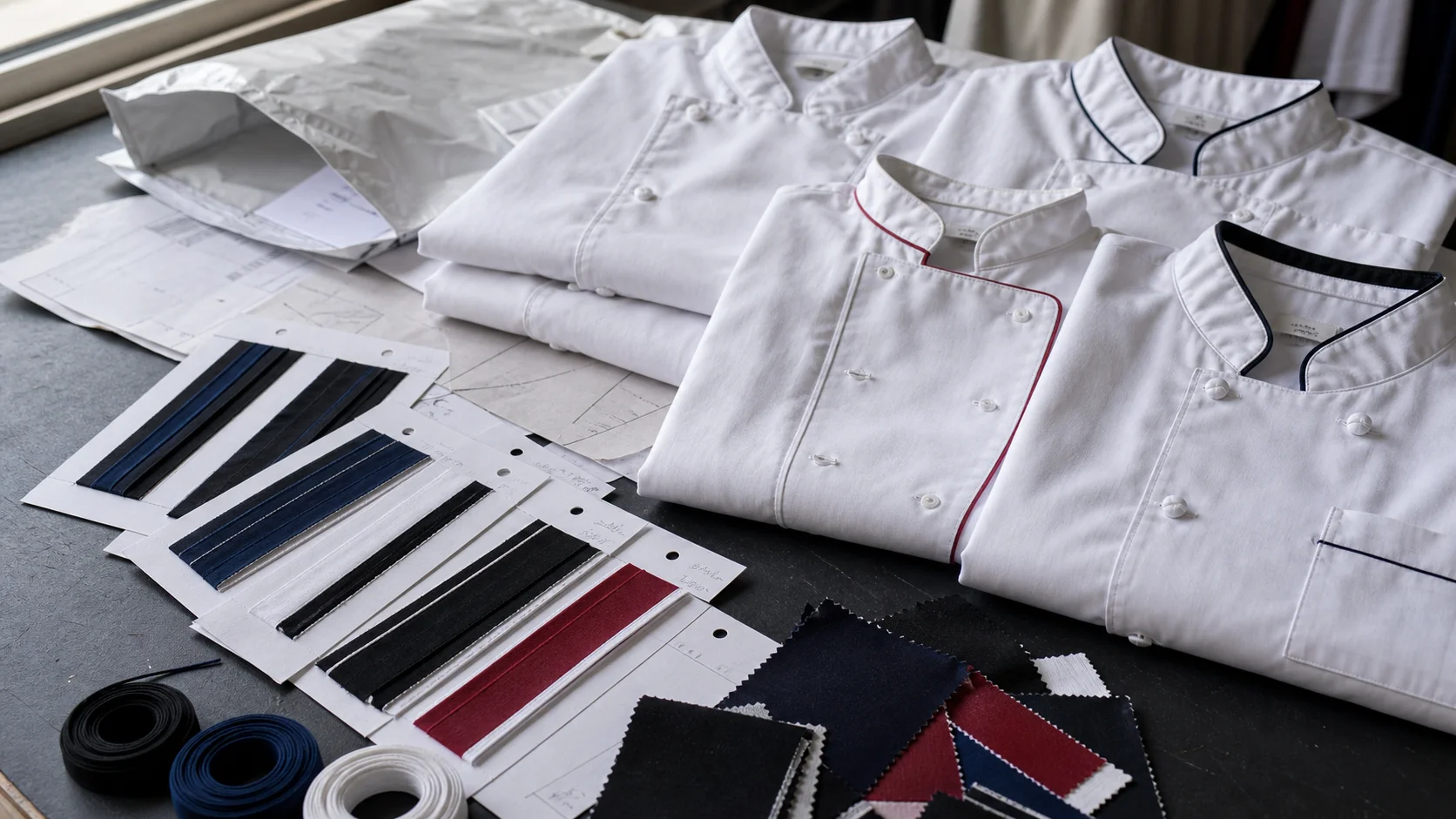 Chef Coat Trim Sourcing for Restaurant Orders