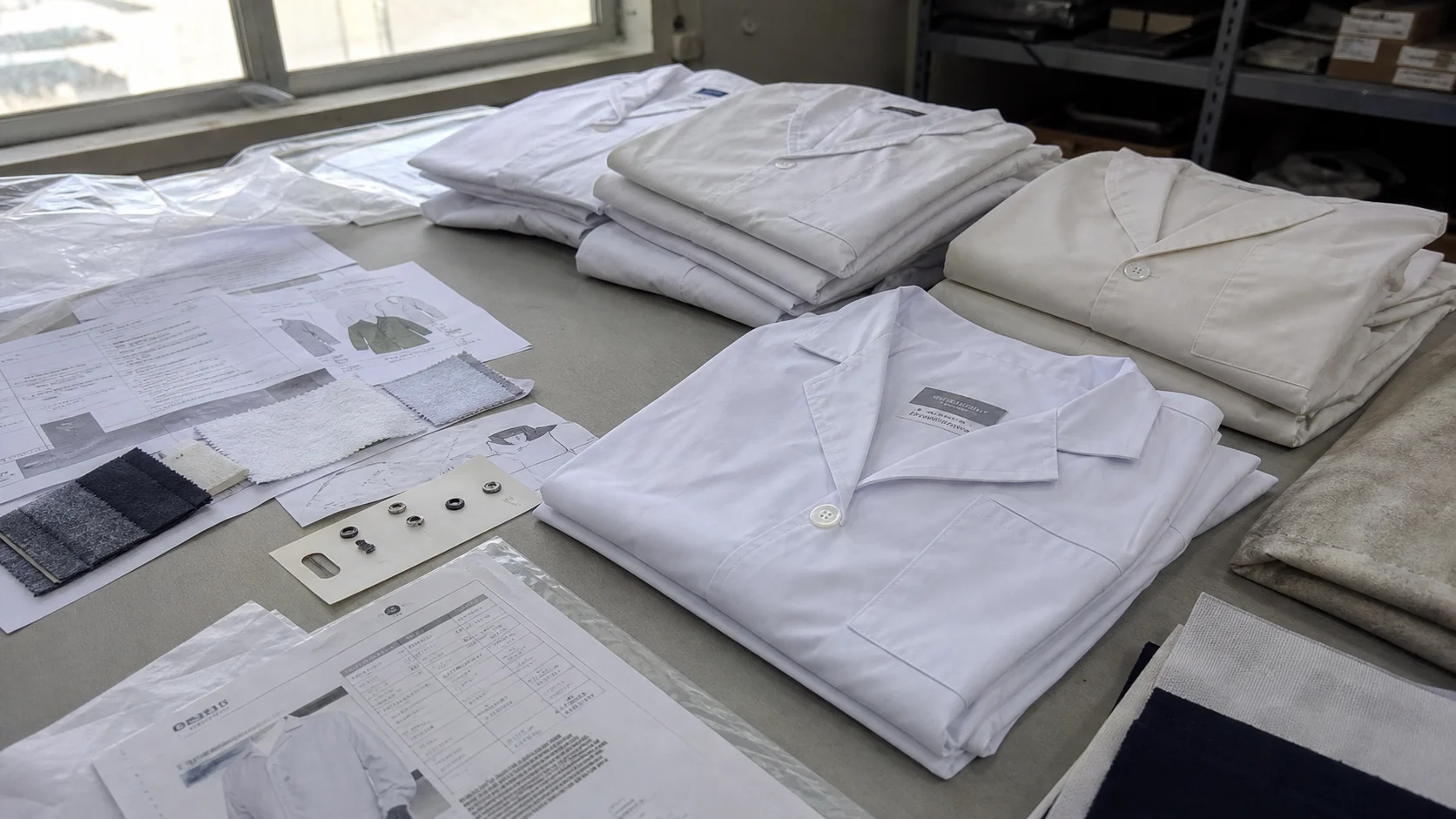 Construction Safety Teams' Lab Coat Sample Approval