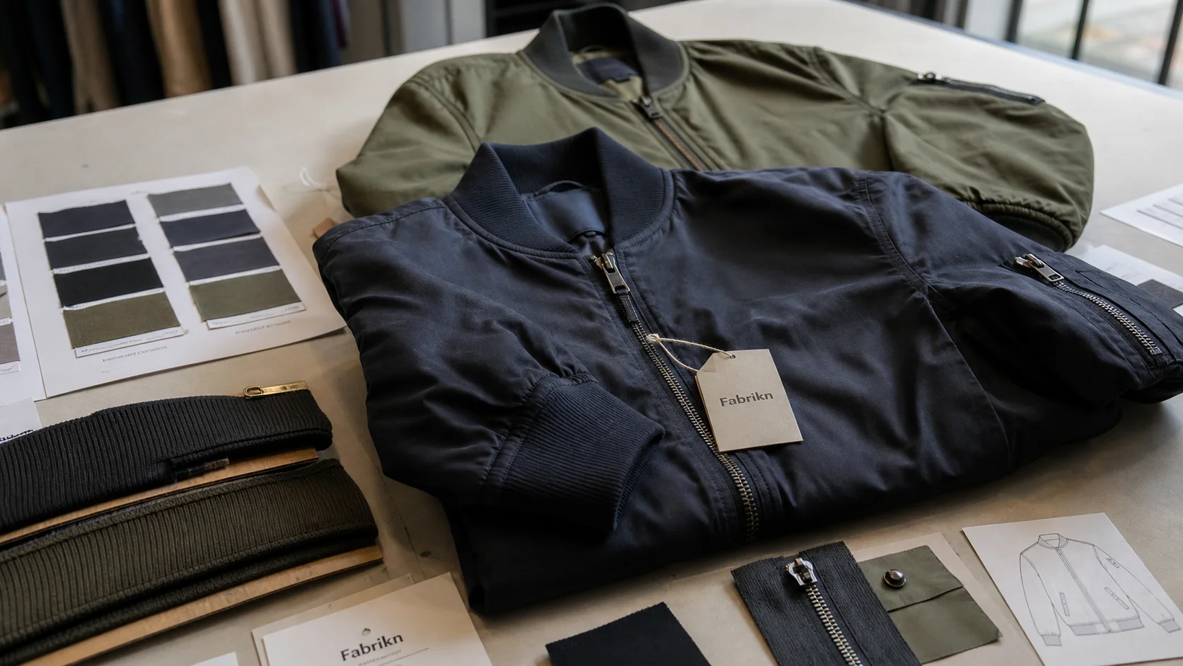 Custom Bomber Jackets for Startup Brands: Fabric Testing