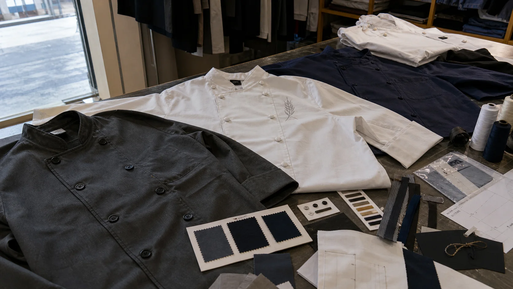 Custom Chef Coats with Embroidery for Hospitality Buyers