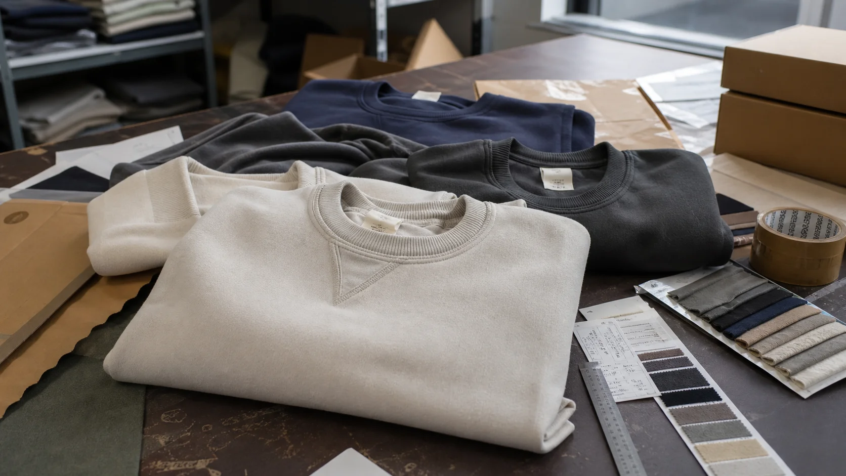 Custom Fleece Sweatshirt Carton Specs for Wholesale