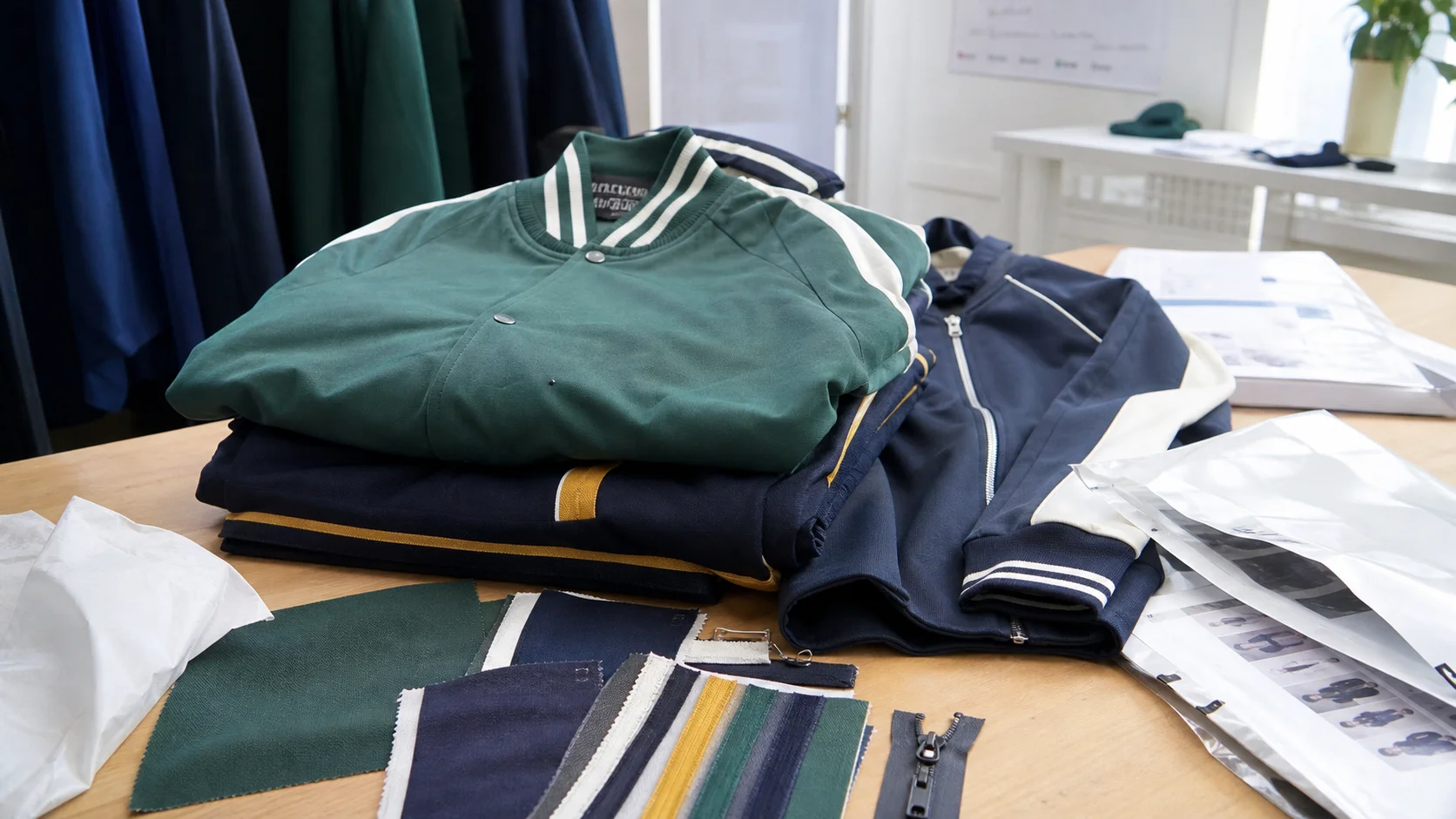 Custom Jackets Packaging Specs for School Sports Buyers