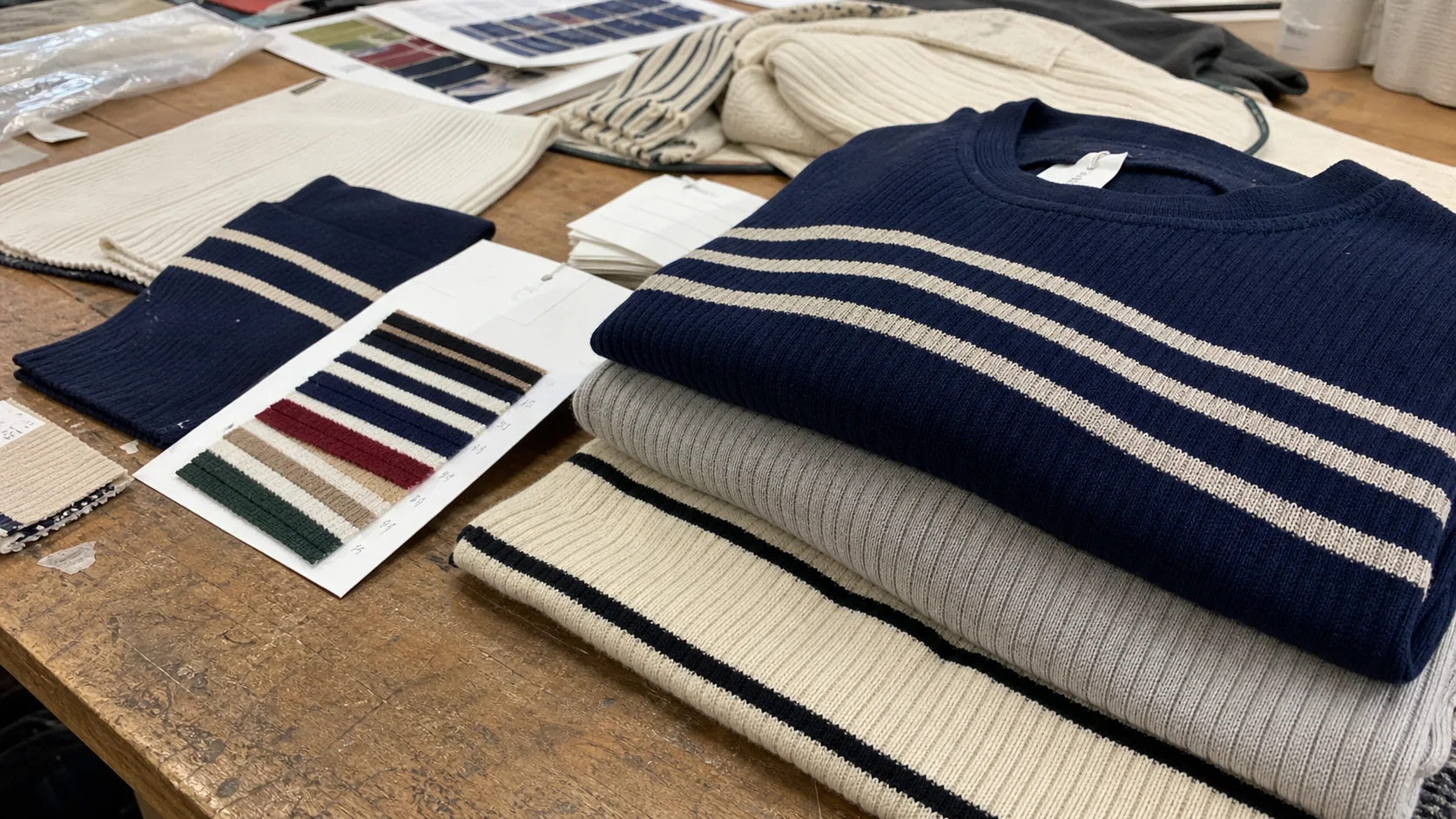 Custom Knitted Rib Stripes Capability Sheet for Buyers
